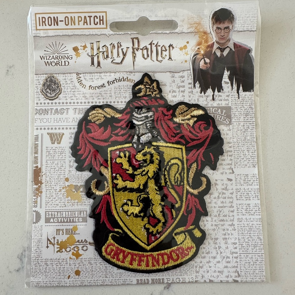 Harry Potter Gryffindor 3” Full Color Iron-On Patch